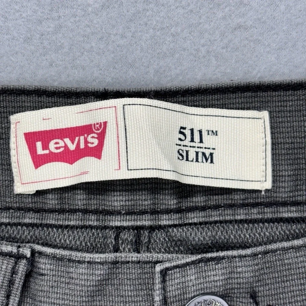 Levi's‎ 511 Slim Fit Boys Jeans corduroy 18 REG 29x29 Gray Straight School Play